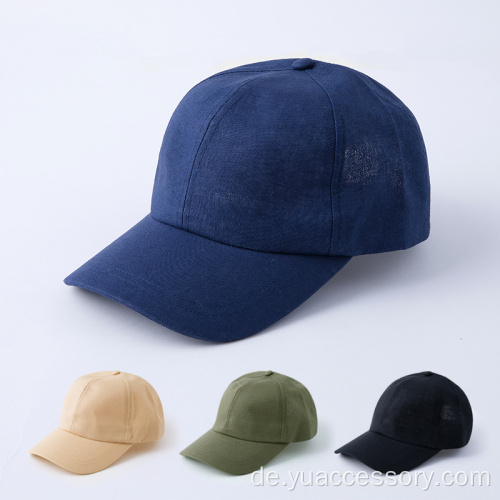 Kundenspezifische, bequeme 6-Panel-Baseballmütze für Erwachsene